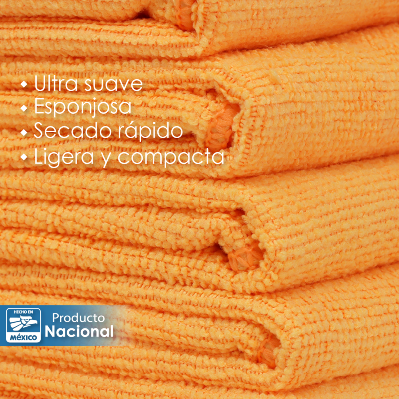 Secador Microfibra 40X40 Color Naranja