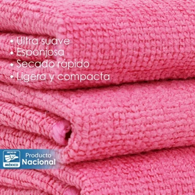 Secador Microfibra 40X40 Color Rosa Fresa: imagen 4
