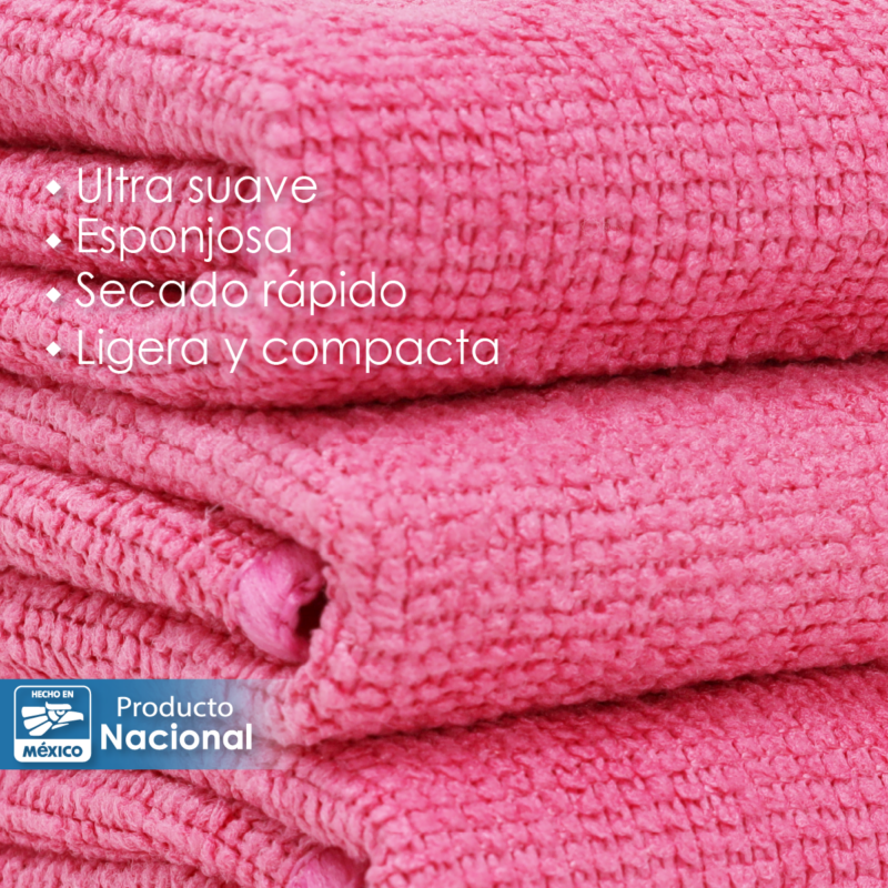 Secador Microfibra 40X40 Color Rosa Fresa