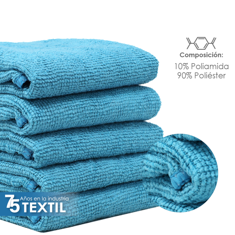 Secador Microfibra 40X40 Color Azul Turquesa