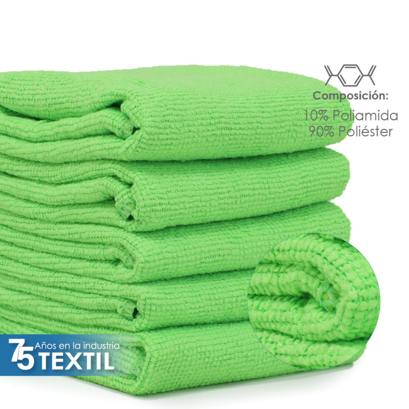 Secador Microfibra 40X40 Color Verde Neon