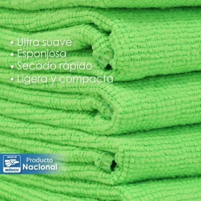 Secador Microfibra 40X40 Color Verde Neon: imagen 4