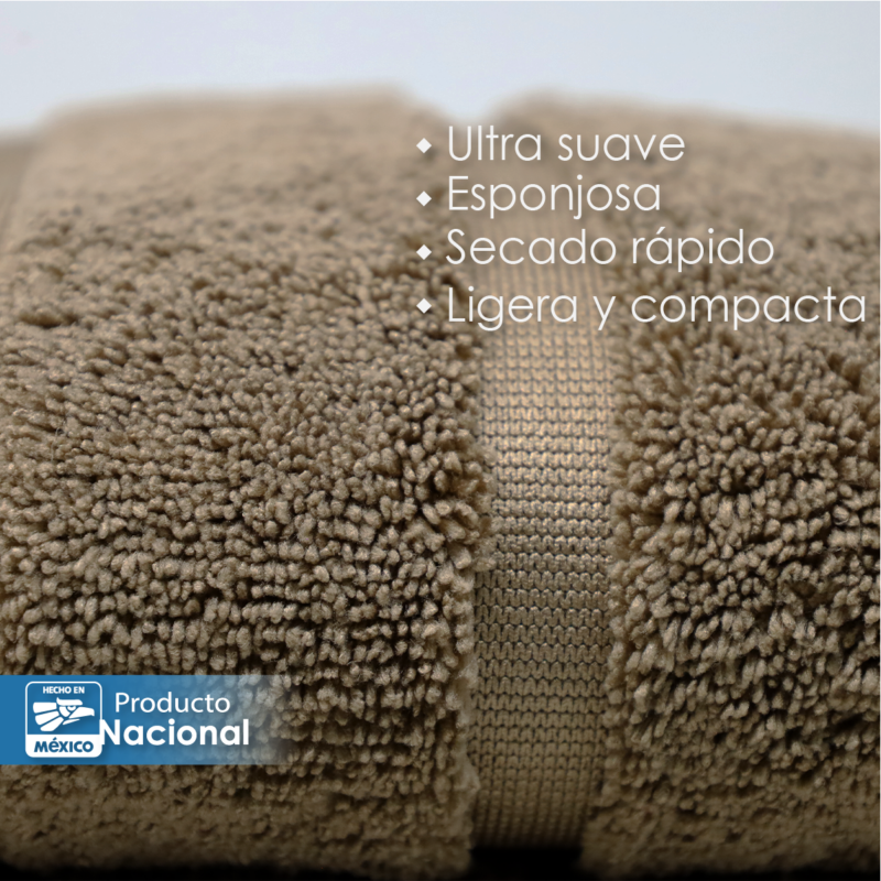 Toalla Microfibra Manos 60X125 Color Kaky