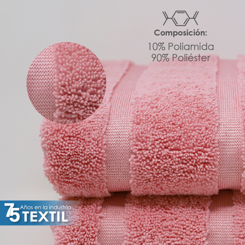 Toalla Microfibra Manos 60X125 Color Palo de Rosa