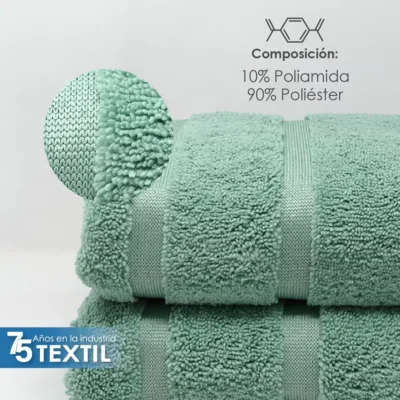 Toalla Microfibra Manos 60X125 Color Sage: imagen 3