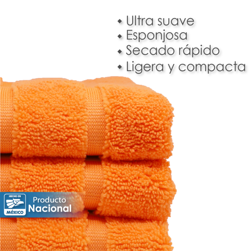 Toalla Microfibra Pullman 40X60 Color Naranja