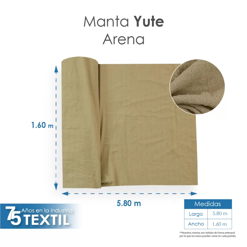Yute Mérida 1.40 M ancho Arena