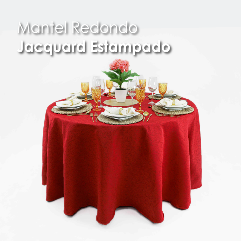 Mantel Yackard Redondo YE-295 FRANCIA ROJO