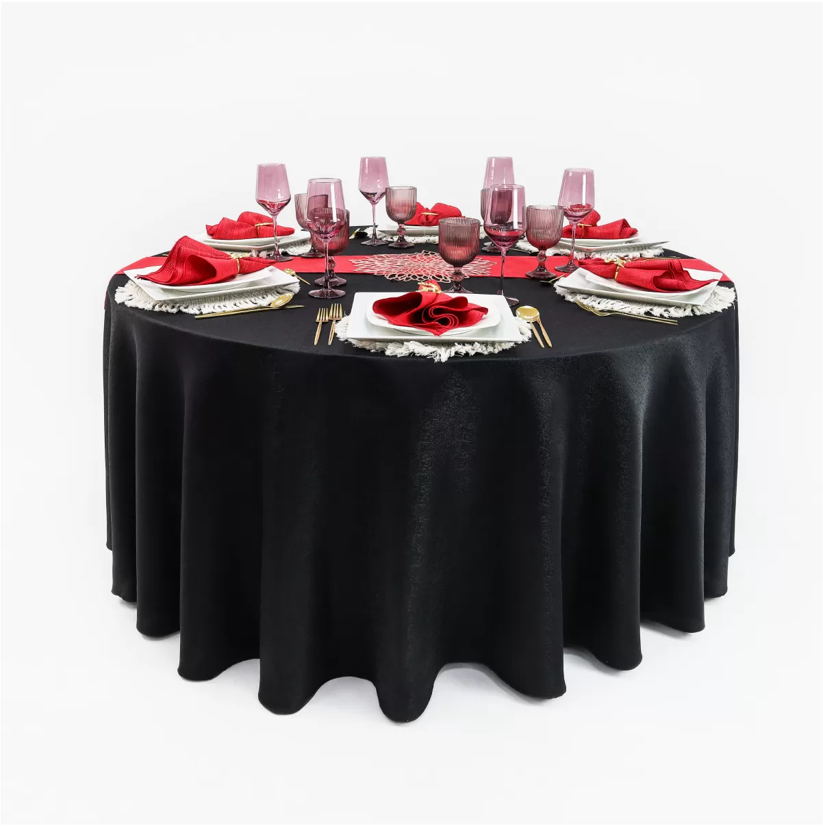 Mantel Yackard Redondo YE-215 FRANCIA NEGRO: imagen 1