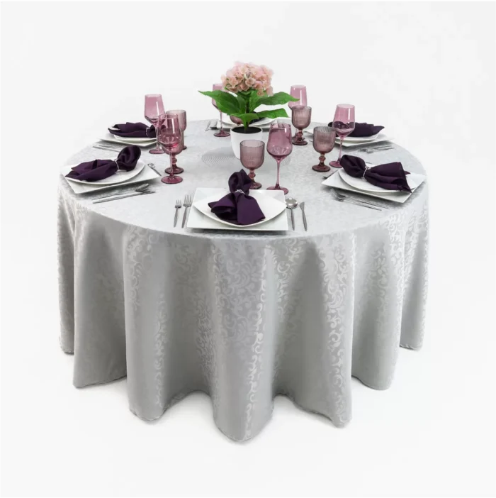 Mantel Yackard Redondo YE-268 PLATA