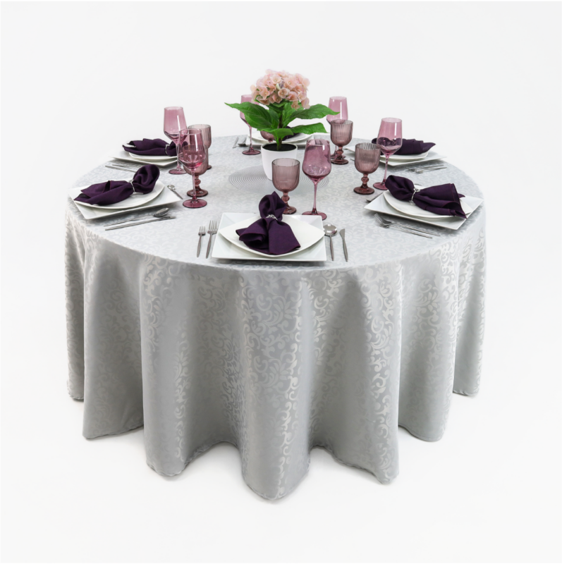 Mantel Yackard Redondo YE-268 PLATA