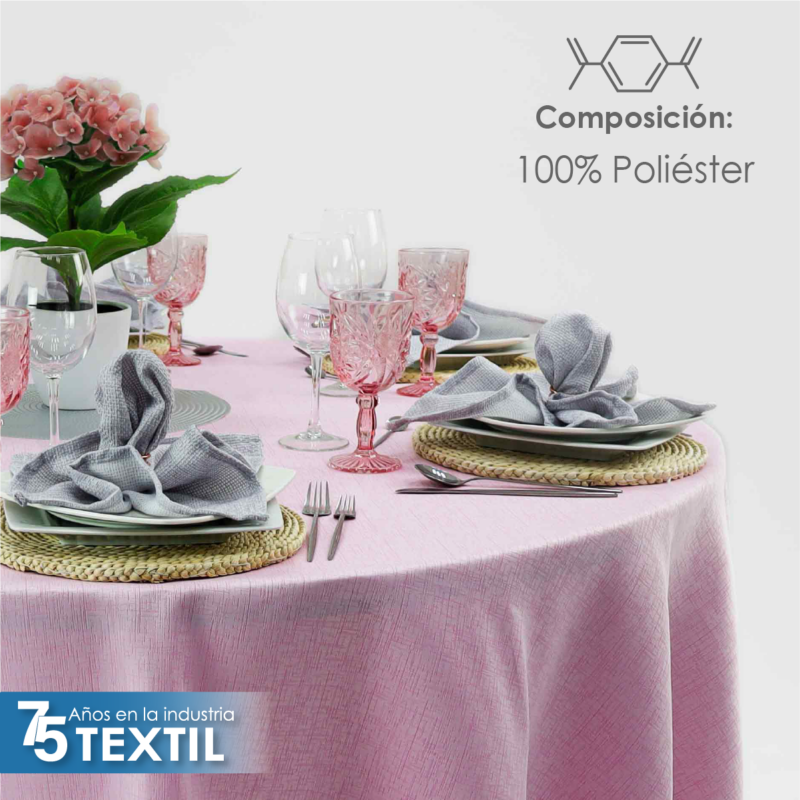 Mantel Yackard Redondo YE-290 VENECIA ROSA