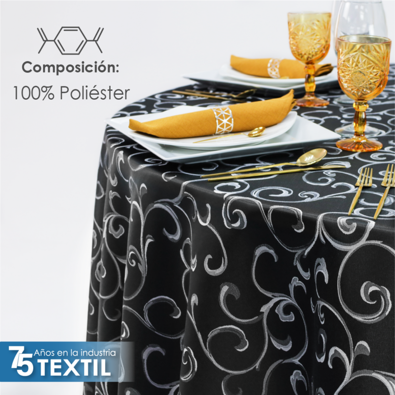 Mantel Yackard Redondo YE-264 NEGRO