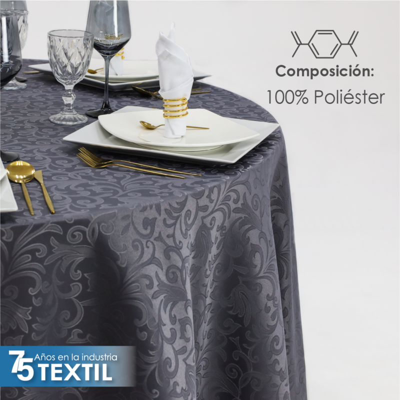 Mantel Yackard Redondo YE-276 GRIS OXFORD