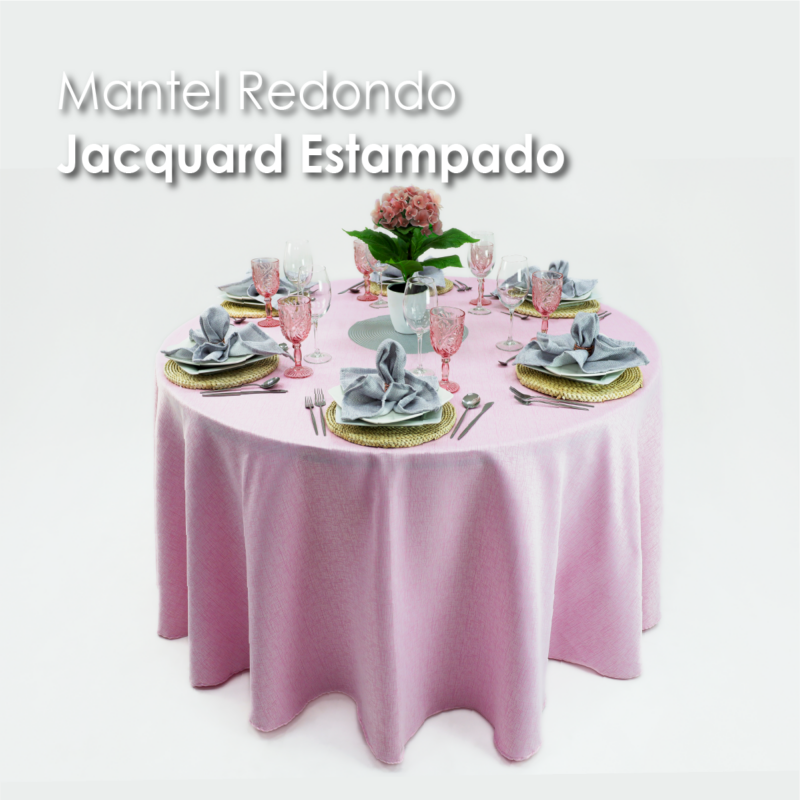 Mantel Yackard Redondo YE-290 VENECIA ROSA