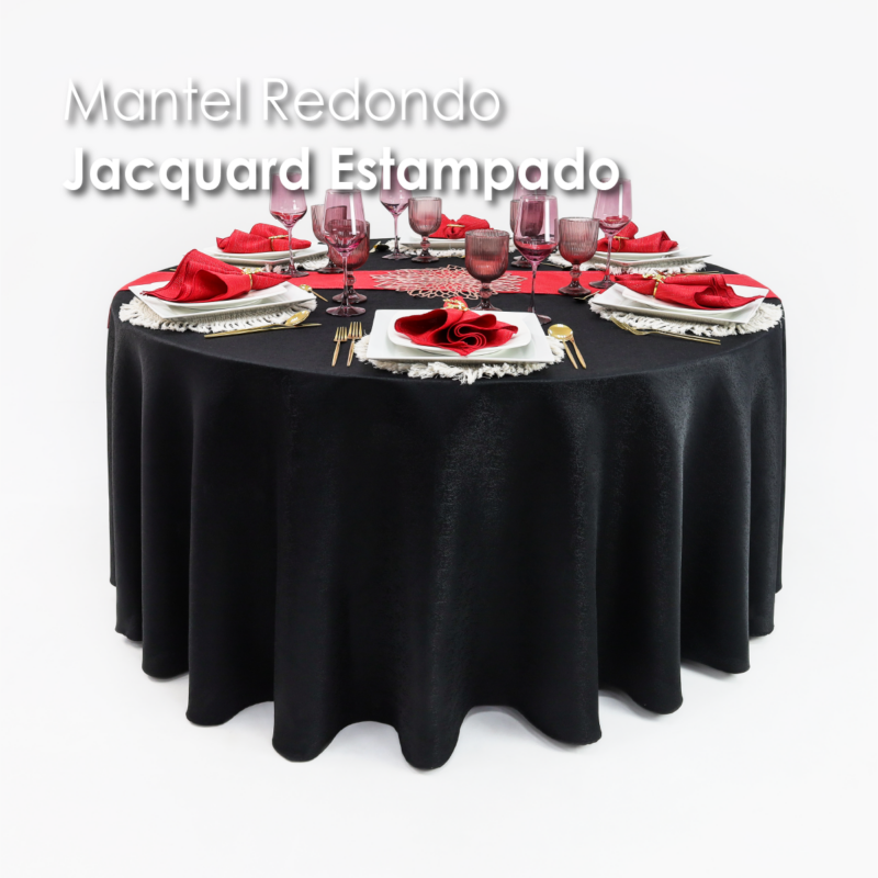 Mantel Yackard Redondo YE-215 FRANCIA NEGRO