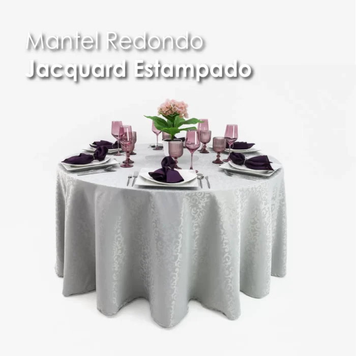 Mantel Yackard Redondo YE-268 PLATA