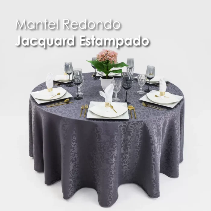 Mantel Yackard Redondo YE-276 GRIS OXFORD