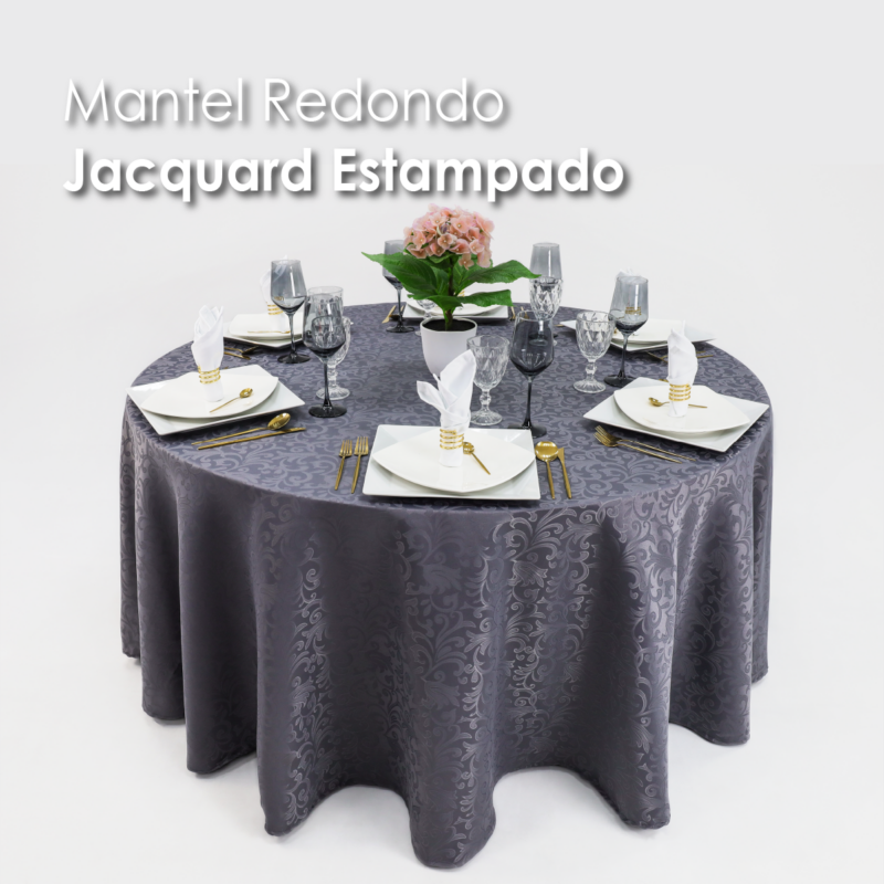 Mantel Yackard Redondo YE-276 GRIS OXFORD