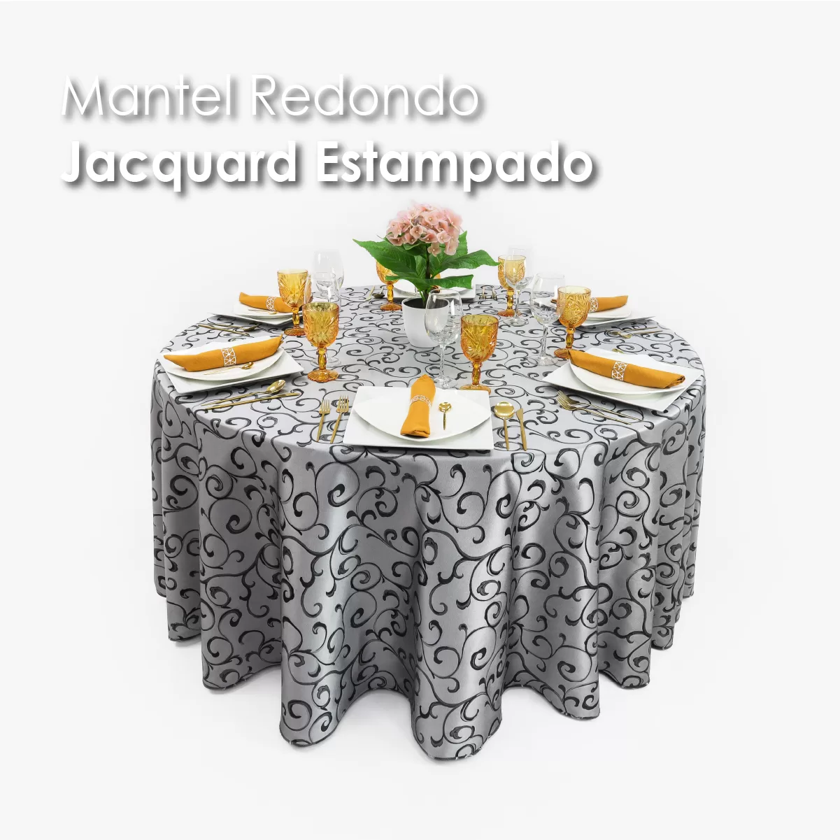 Mantel Yackard Redondo YE-264 NEGRO: imagen 8