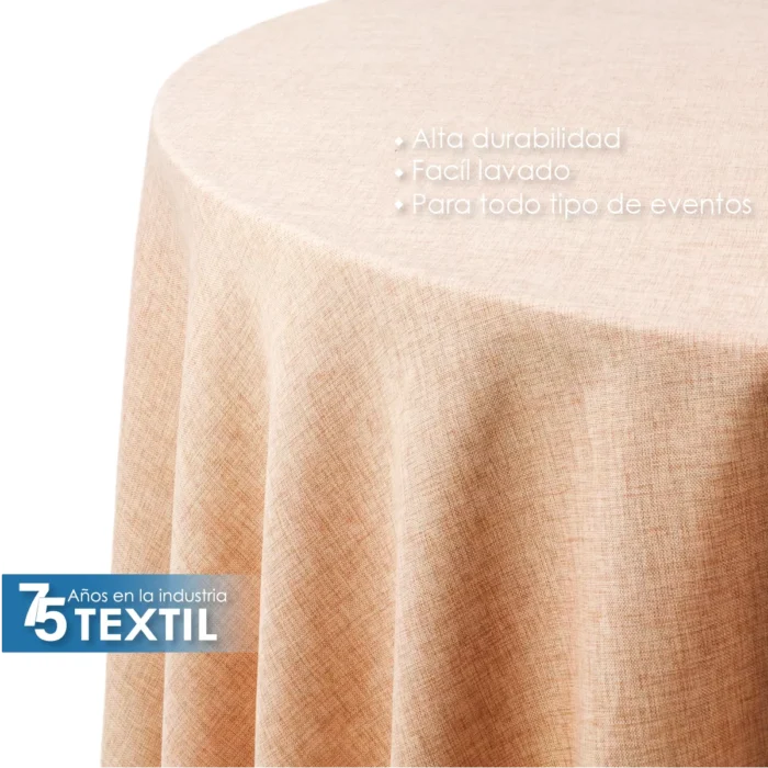 Mantel Redondo Lino Ginebra 2.90 D Rous