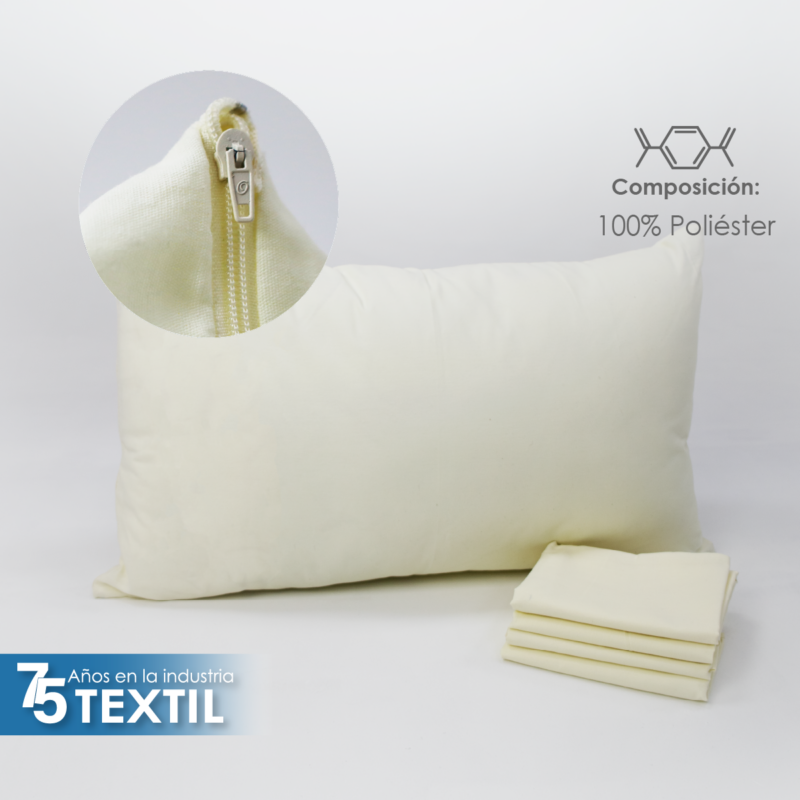 Funda de Almohada Microfibra Hueso