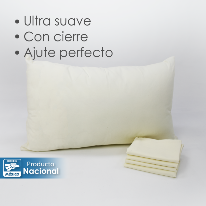 Funda de Almohada Microfibra Hueso