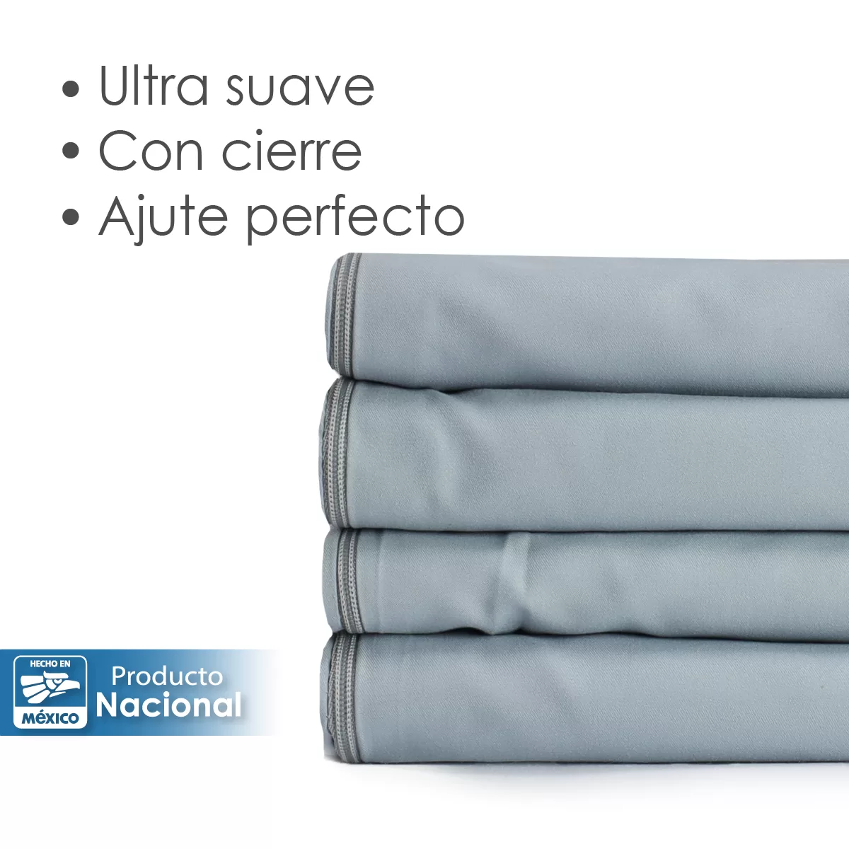 Funda de Almohada Microfibra Gris Perla: imagen 5