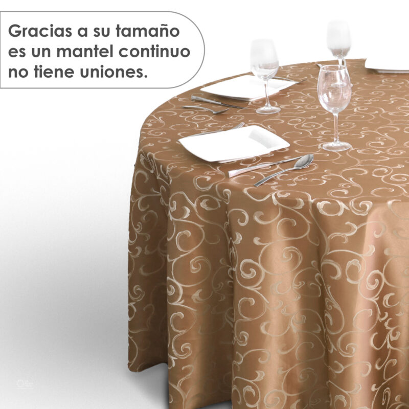 Mantel Yackard Redondo YE-201 DORADO