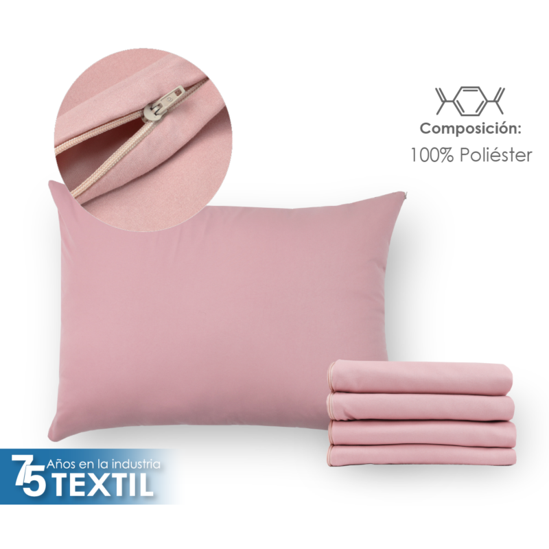 Funda de Almohada Microfibra Palo de Rosa