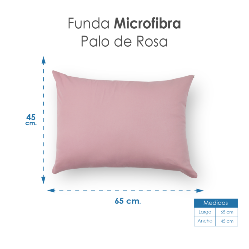 Funda de Almohada Microfibra Palo de Rosa