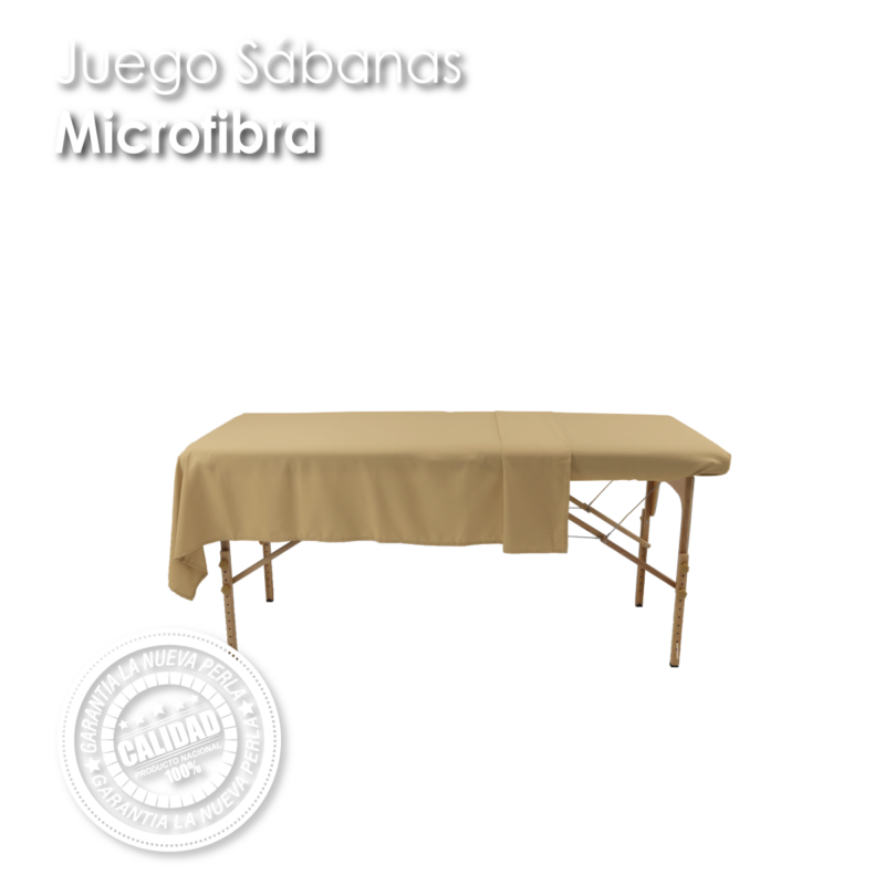 Juego de Sabanas SPA Microfibra Beige