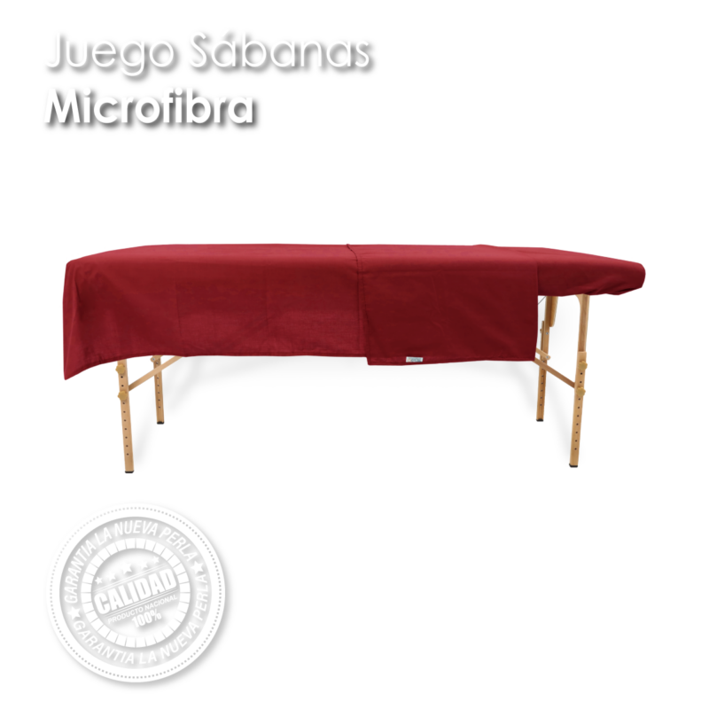 Juego de Sabanas SPA Microfibra Rojo
