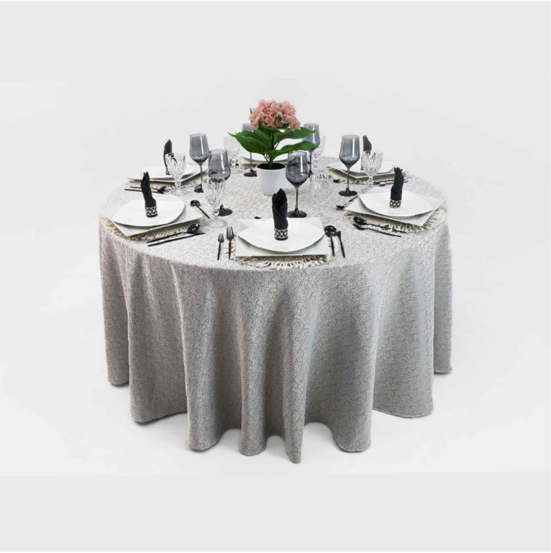 Mantel Yackard Redondo YE-218 FRANCIA PLATA