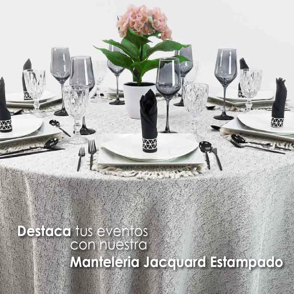 Mantel Yackard Redondo YE-218 FRANCIA PLATA: imagen 9