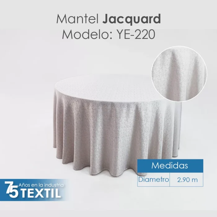 Mantel Yackard Redondo YE-220 FRANCIA TRIGO