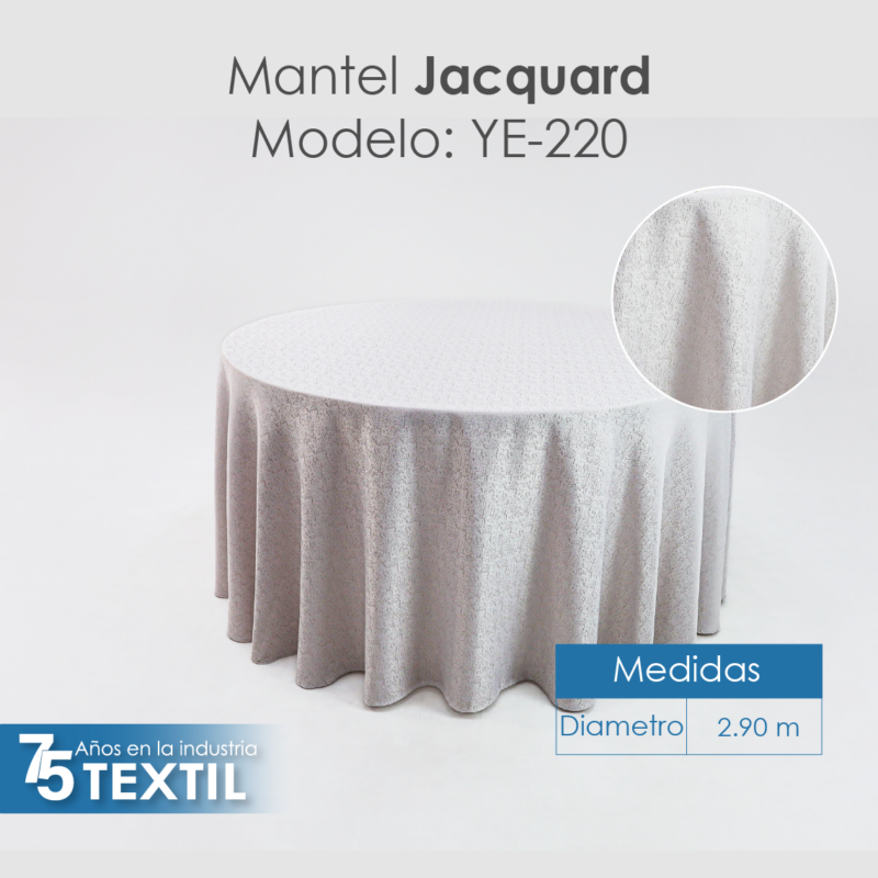 Mantel Yackard Redondo YE-220 FRANCIA TRIGO