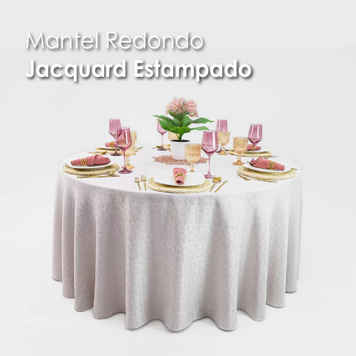 Mantel Yackard Redondo YE-220 FRANCIA TRIGO: imagen 4