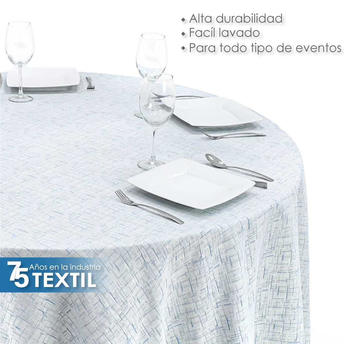 Mantel Yackard Redondo YE-236 NAIROBI PLATA: imagen 4