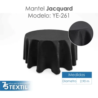 Mantel Yackard Redondo YE-261 AFRICA NEGRO: imagen 2