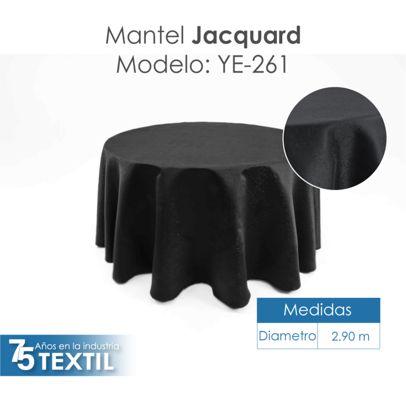 Mantel Yackard Redondo YE-261 AFRICA NEGRO