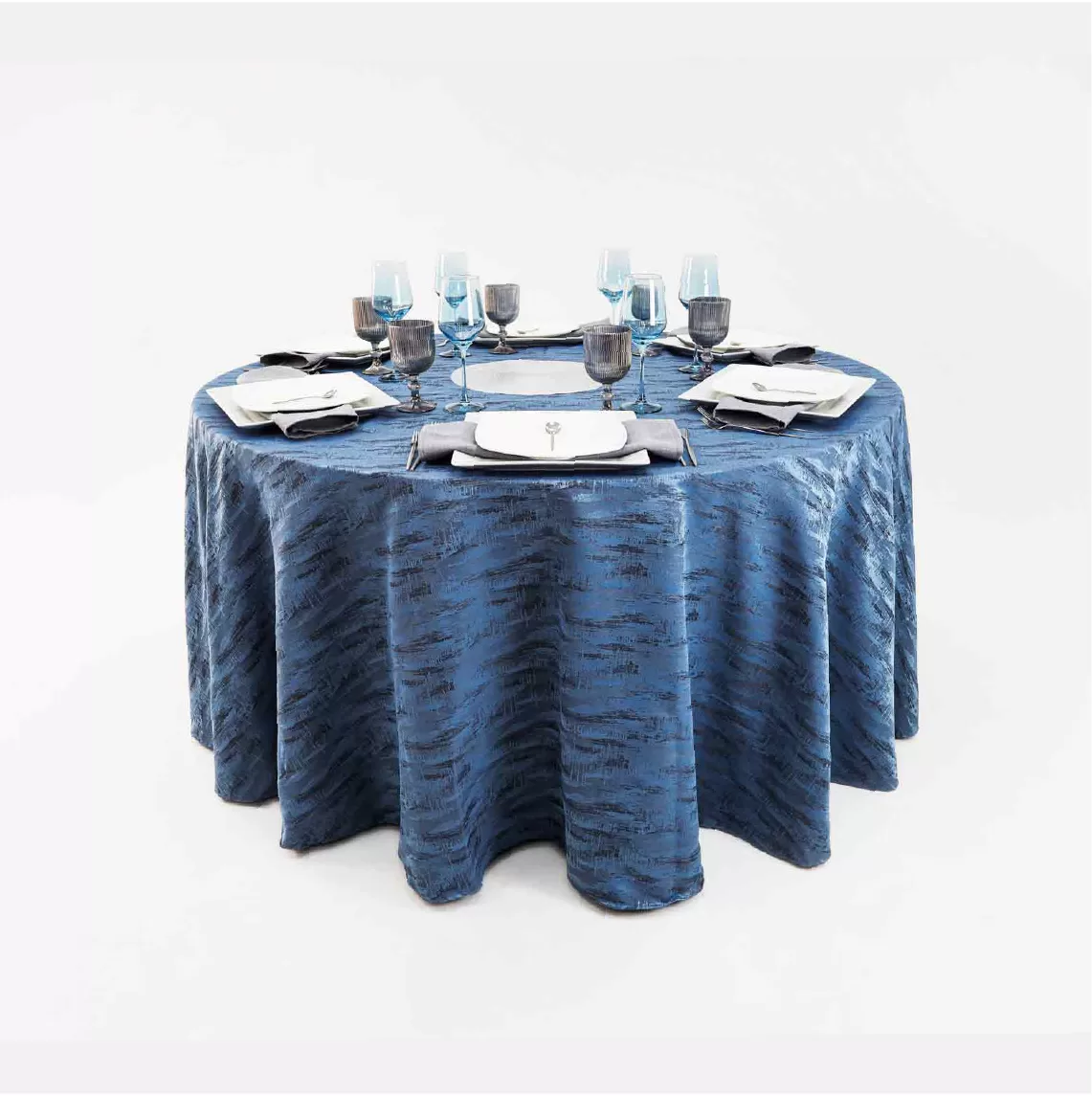Mantel Yackard Redondo YE-272 AZUL PLUMBAGO: imagen 1