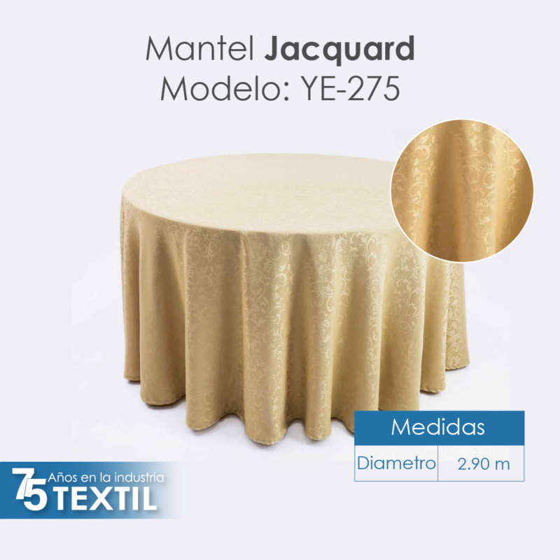 Mantel Yackard Redondo YE-275 CAPPUCHINO