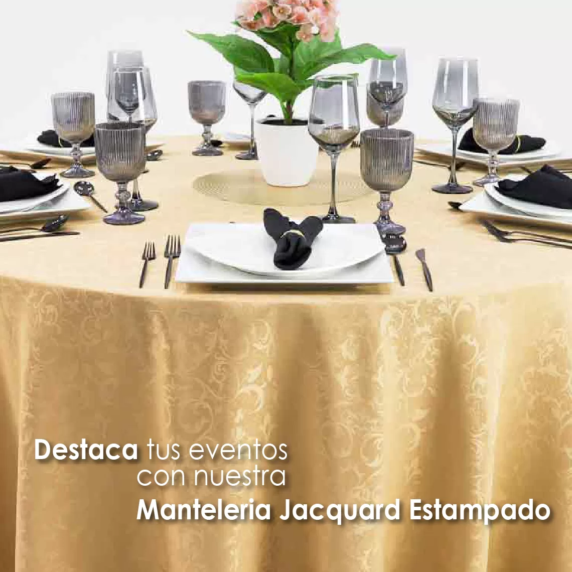 Mantel Yackard Redondo YE-275 CAPPUCHINO: imagen 6