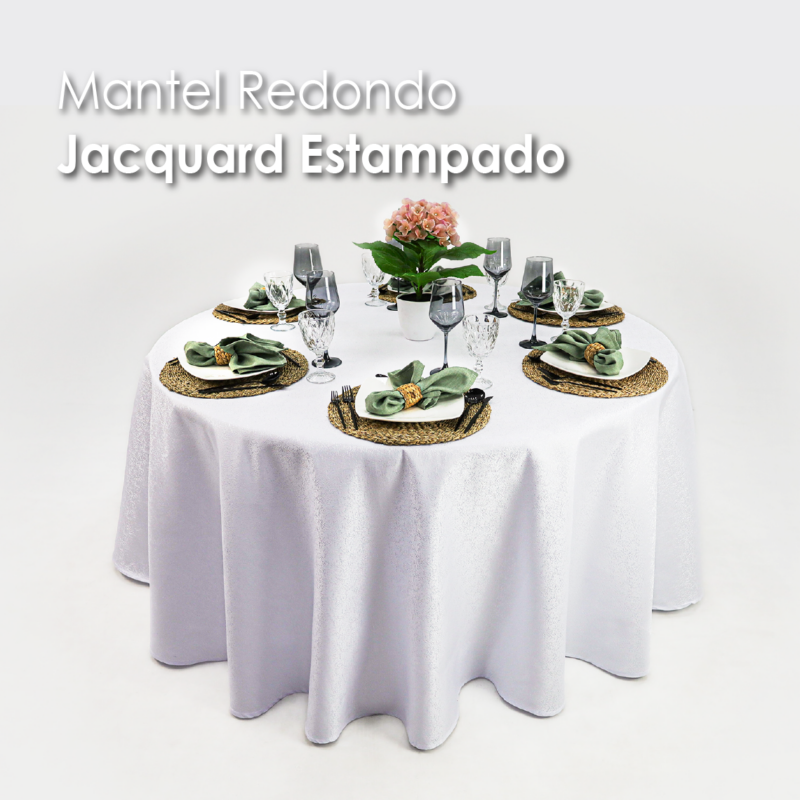 Mantel Yackard Redondo YE-279 FRANCIA BLANCO