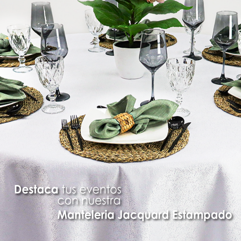 Mantel Yackard Redondo YE-279 FRANCIA BLANCO
