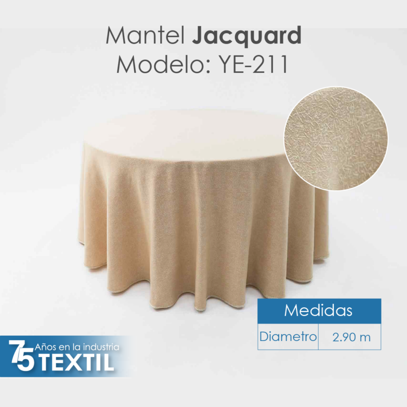 Mantel Yackard Redondo YE-211 FRANCIA CHAMPAÑA