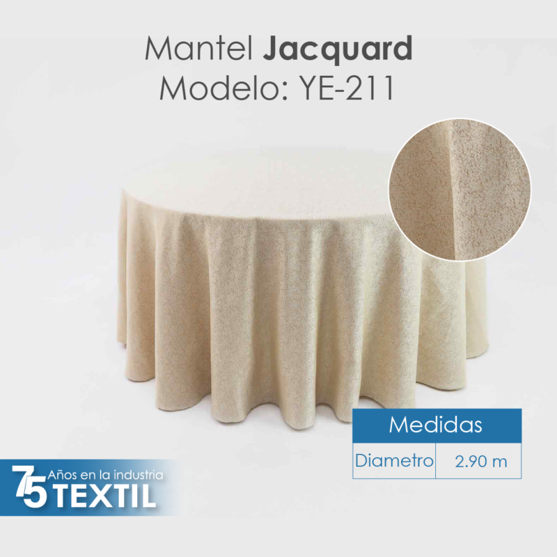 Mantel Yackard Redondo YE-211 FRANCIA CHAMPAÑA