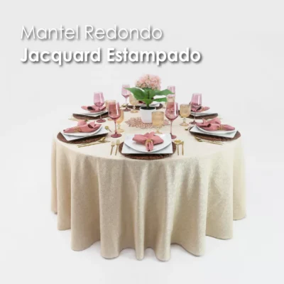 Mantel Yackard Redondo YE-211 FRANCIA CHAMPAÑA: imagen 5