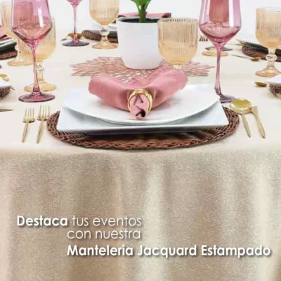 Mantel Yackard Redondo YE-211 FRANCIA CHAMPAÑA: imagen 8